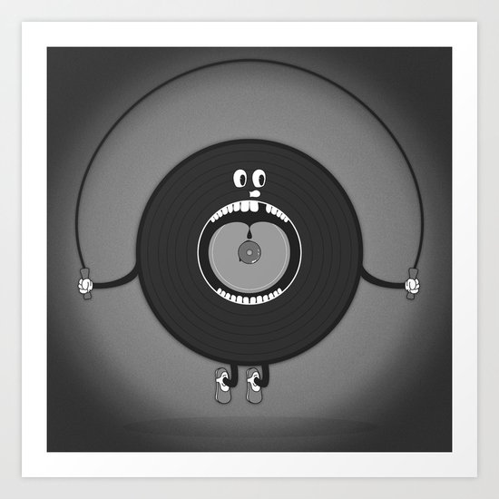 old skipping record Art Print