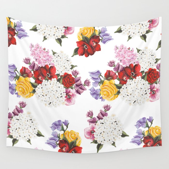 Colorful Garden Wall Tapestry
