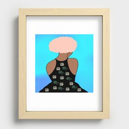 Woman At The Meadow 38 Recessed Framed Print