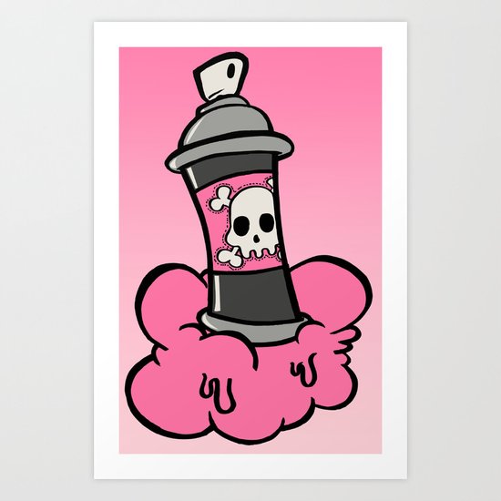 the last spray! Art Print