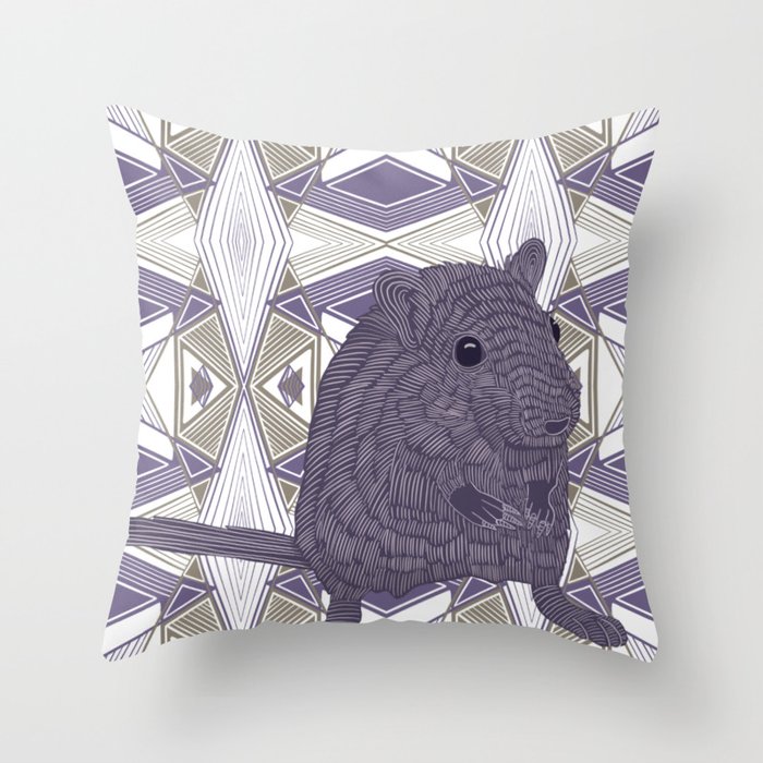 Gerbil Throw Pillow