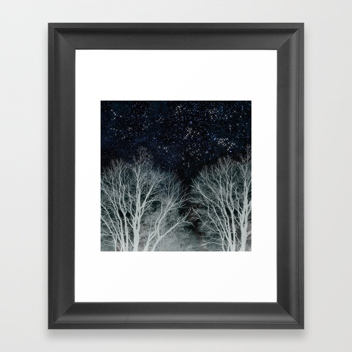 Constellation Forest Framed Art Print