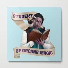 Wizard: Student of Arcane Magic Metal Print