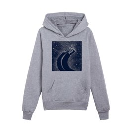 Starry Turtle And Diver Kids Pullover Hoodies