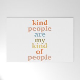 Kind People Welcome Mat
