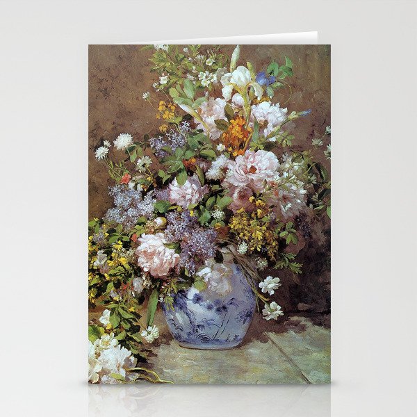 Pierre Auguste Renoir Spring Bouquet of Flowers 1866 Stationery Cards