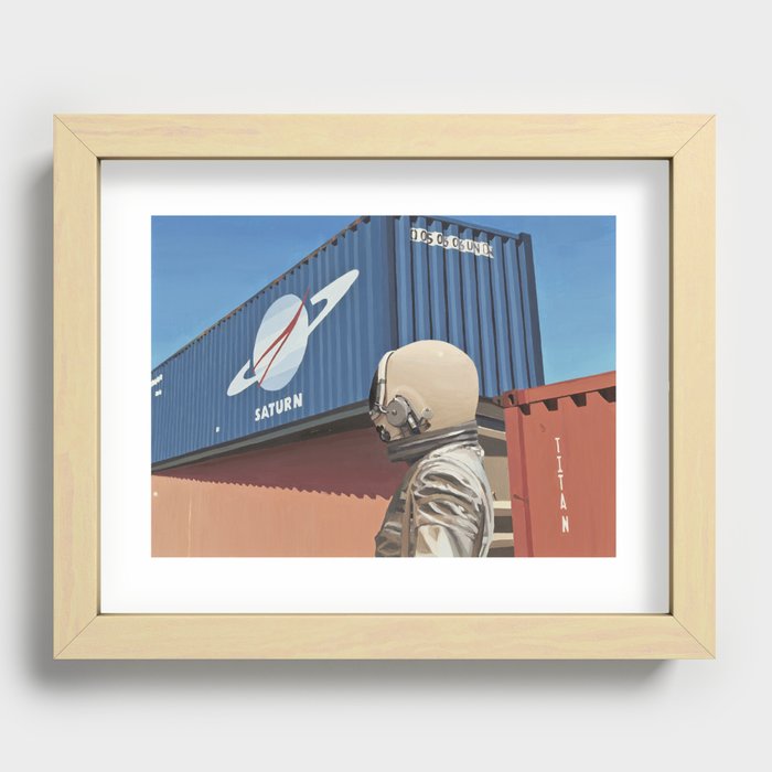 Shipping Container Recessed Framed Print