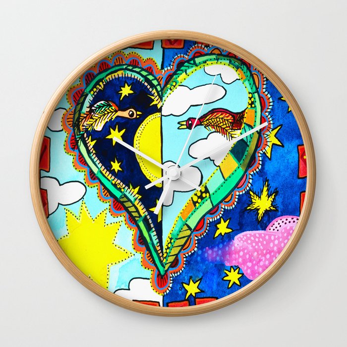 MY HEART IS FULL OF DAYS AND NIGHTS Wall Clock