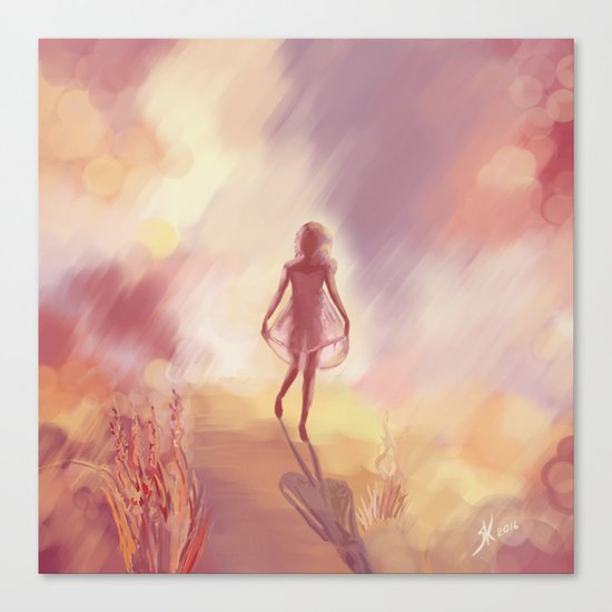 Sunny girl Canvas Print