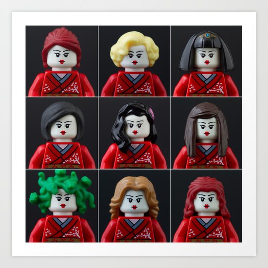 Personalities of a Geisha Art Print