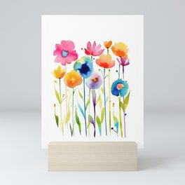 Whimsical Flower Garden  Mini Art Print