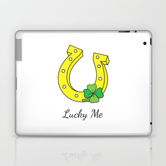 Lucky Me (plain background without border) Laptop & iPad Skin