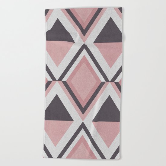 GEOMETRIC PATTERN 10a Beach Towel