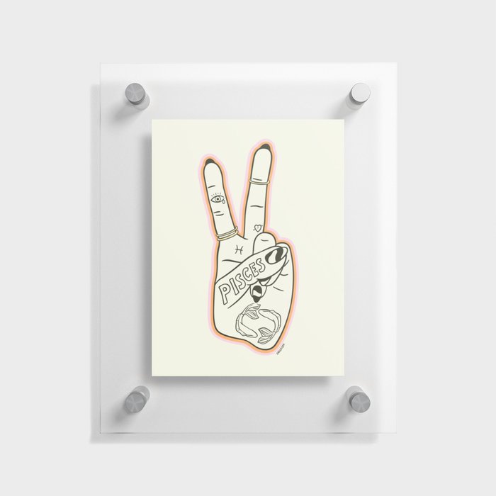 PISCES (Peace Sign Collection) Floating Acrylic Print