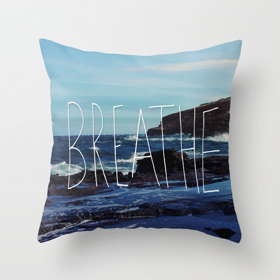 Breathe Throw Pillow