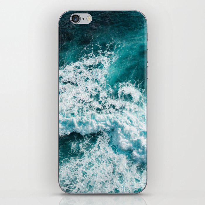 Turquoise Blue Ocean Waves iPhone Skin