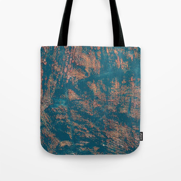 blue rusty copper Tote Bag