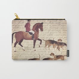 English country foxhunt print Carry-All Pouch