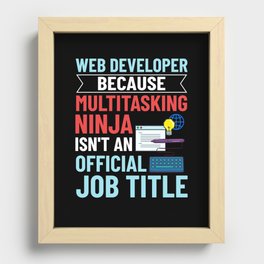 Web Development Engineer Developer Manager Recessed Framed Print