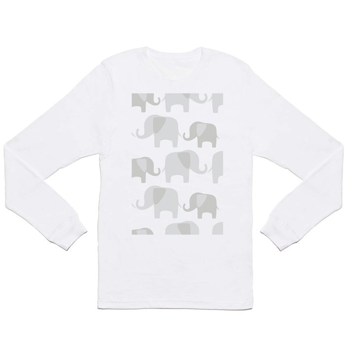 Elephant pattern Long Sleeve T Shirt