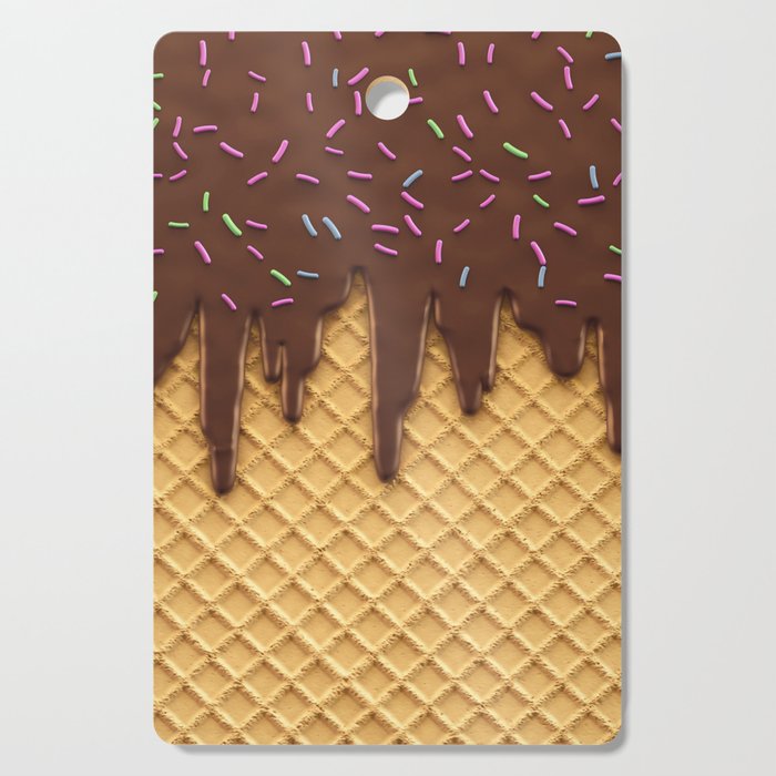 Melting Chocolate Lover Ice Cream Sweet Tooth Candy Cutting Board