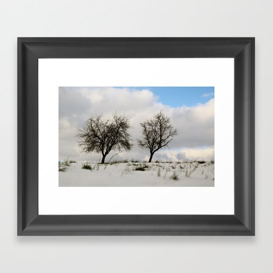 White dreams Framed Art Print
