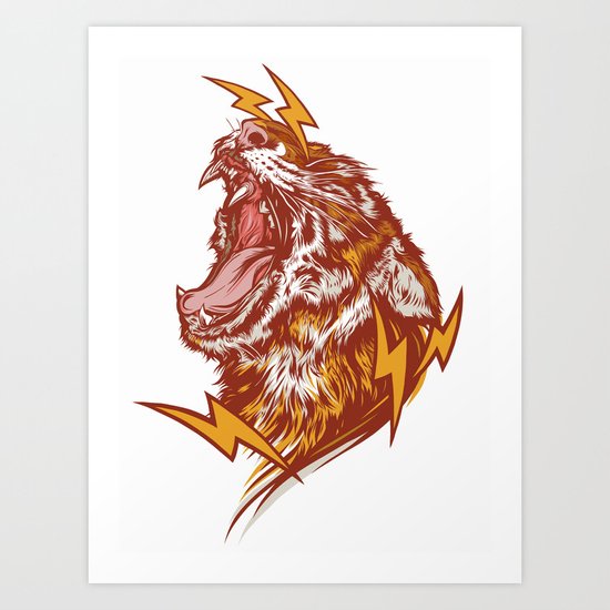 Tiger Shock Art Print