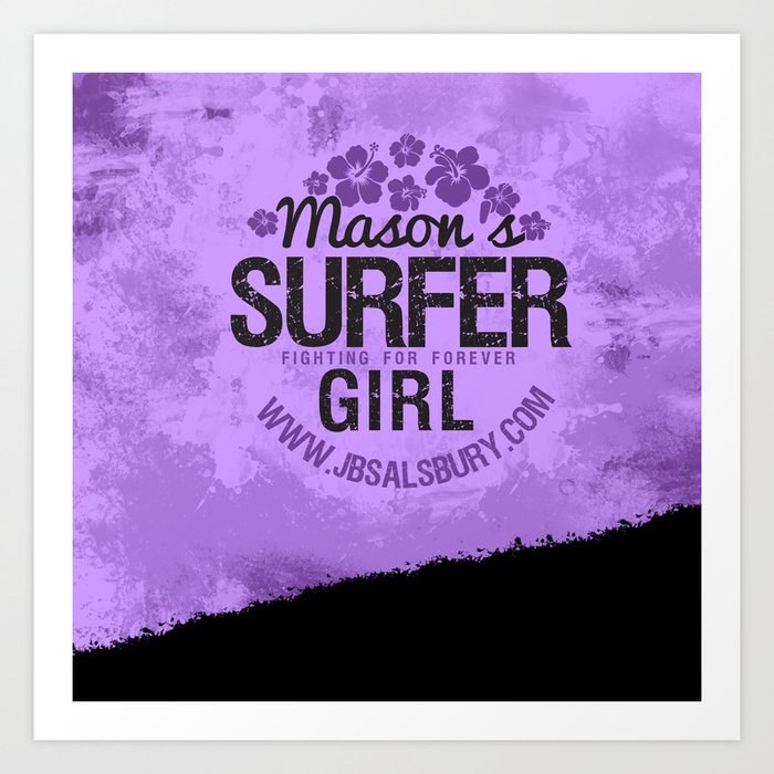 Mason's Surfer Girl Art Print