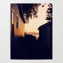 Sunset on Lake Champlain Poster