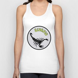 Scorpio Scorpion Zodiac Sign Astrology  Unisex Tank Top