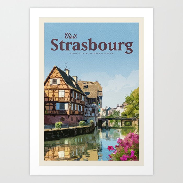 Visit Strasbourg Art Print