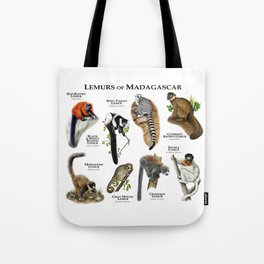 Lemurs of Madagascar Tote Bag