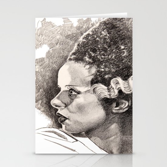 The bride of frankenstein elsa lancaster Stationery Cards