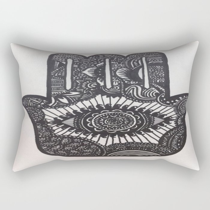 KHamsa 5 Rectangular Pillow
