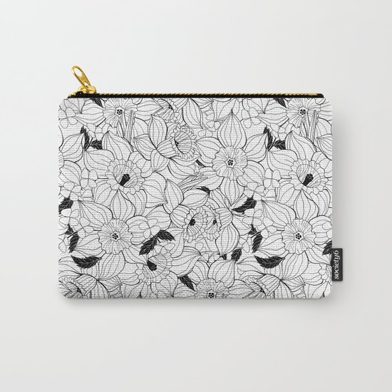 Daffodils spring floral pattern Carry-All Pouch