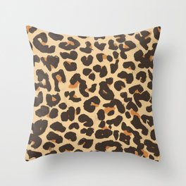 Just Leopard Throw Pillow | Leo, Savage, Vintage, Leopardskin, Graphic Design, Leopard, Curated, Fur, Animal, Wild 