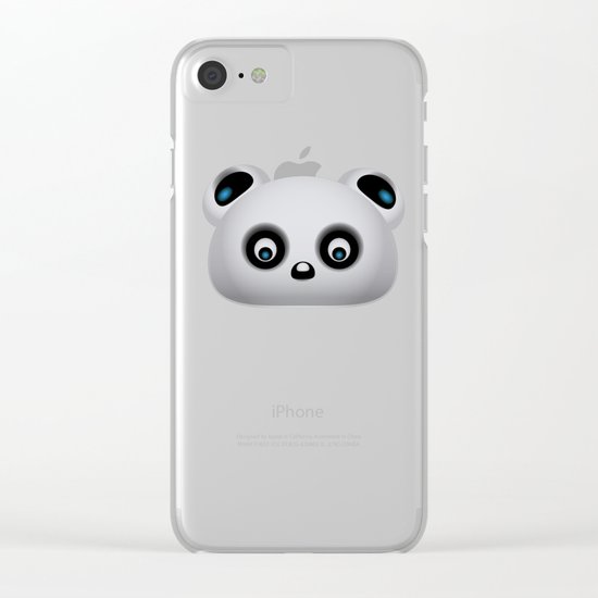 Panda Bear Clear iPhone Case