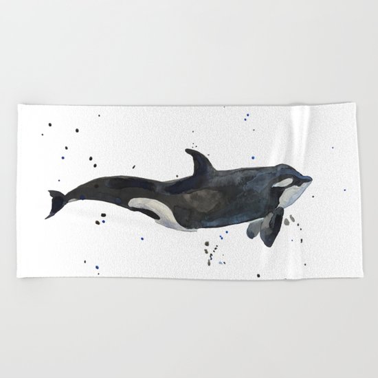 Oh Whale Beach Towel