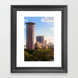 The is the city under the sun. Nairobi. Framed Art Print