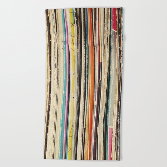 Record Collection Beach Towel