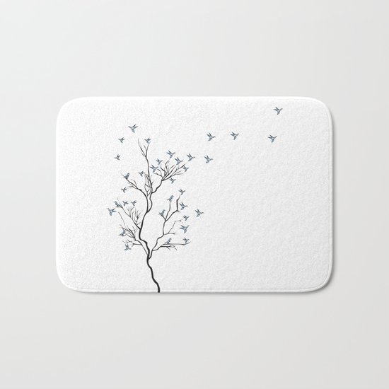 The Bird Tree Bath Mat