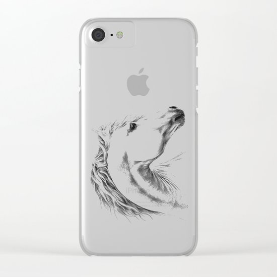 Horse Clear iPhone Case
