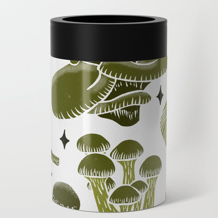 Texas Mushrooms – Olive Green Can Cooler