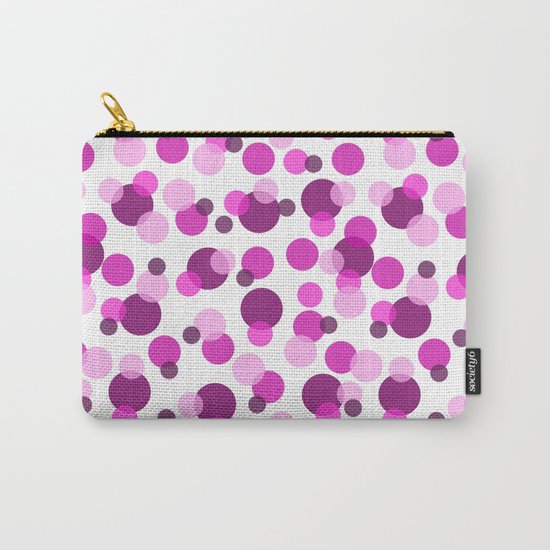 Pink and Purple Spots Carry-All Pouch