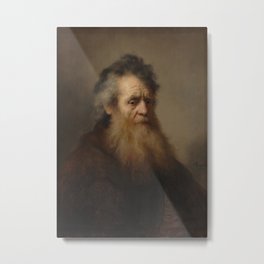 Portrait of an Old Man Metal Print | Portrait, Oilpaint, Bearded, Rembrandtvanrijn, Oilpainting, Painting, Oldage, Old, Dutchgoldenage, Man 