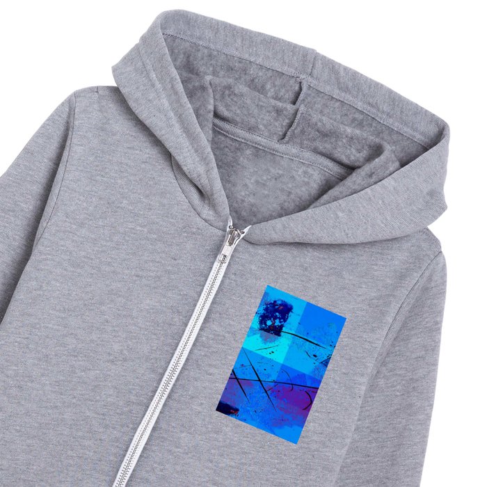 Modern Multicolored Abstract Painting Kids Zip Hoodie