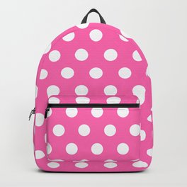 Hot Pink Polka Dots Backpack