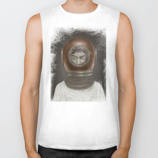 self portrait Biker Tank