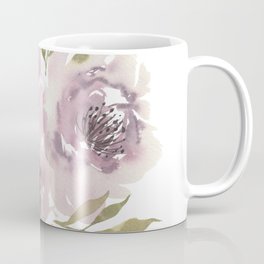 TRANSPARENT Purple florals  Coffee Mug