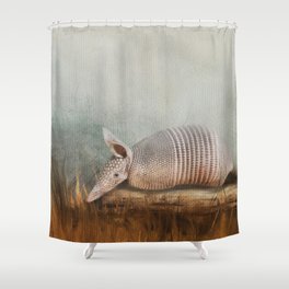 Armadillo Shower Curtain | Elisabethlucas, Photo, Wild, Critters, Log, Grass, Strange, Critter, Texas, Wildlife 